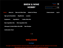 Tablet Screenshot of brew-wine.com
